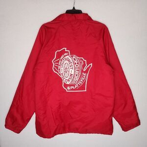 Vintage Southwest Wisconsin Auto Club Nylon Jacket Platteville 70s Mens Large